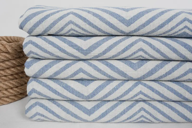 Personalized Towel, Wedding For Favor, 70x40 Cotton Zigzag Design Towel, Custom Wedding Gift, Best Beach Towel, Pool Towels, Organic Beach Towel - 2
