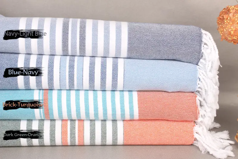 Lightweight towel, Best Friend Christmas Gift, Towel With Name, 68x40 Cotton Striped Towel, Turkish bath towel, Absorbent towel, Bachelorette Towel - 1