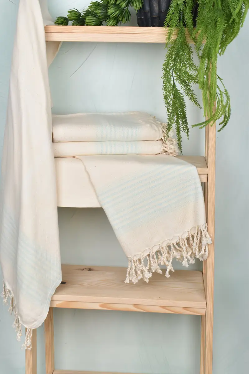 Bachelorette Party Gifts, 80x40 Linen Striped Towel, Gym Towel, Turkish beach towel, Beach Theme Wedding Gift, Valentines Day Gift, Beach Towel Bulk - 6