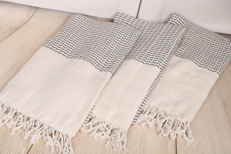 Yoga Towel, Embroidery Towels, Turkish Bath Towel Set, 76x40 Cotton Diamond Towel, Gift For Him, Holiday Towel, Wedding Gift, Sand-resistant towel - 6