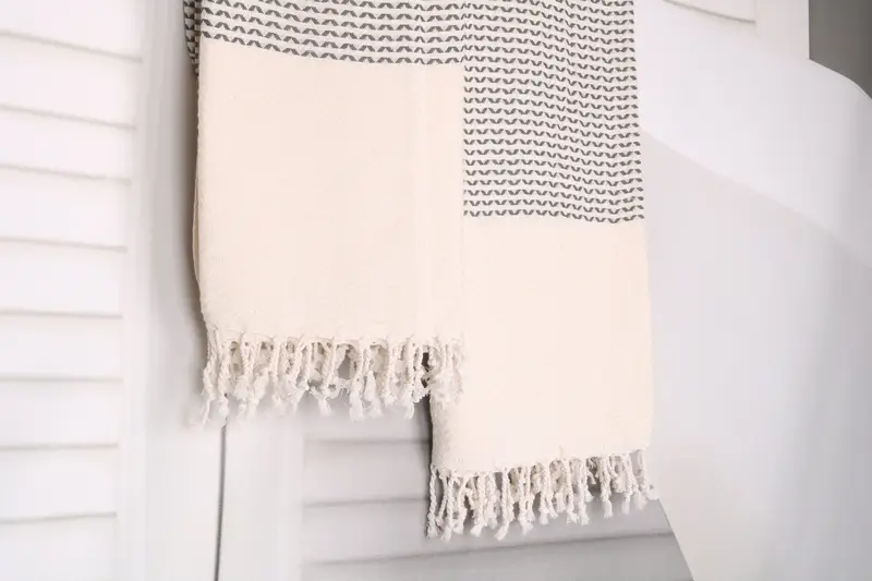 Yoga Towel, Embroidery Towels, Turkish Bath Towel Set, 76x40 Cotton Diamond Towel, Gift For Him, Holiday Towel, Wedding Gift, Sand-resistant towel - 8