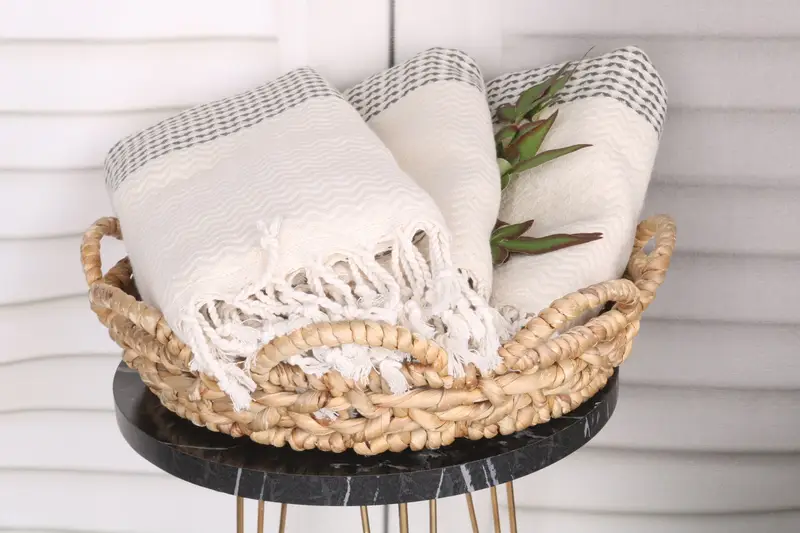 Yoga Towel, Embroidery Towels, Turkish Bath Towel Set, 76x40 Cotton Diamond Towel, Gift For Him, Holiday Towel, Wedding Gift, Sand-resistant towel - 5