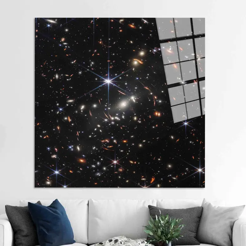 Cosmic Sky Canvas: Von der NASA inspirierter Sternennacht-Kunstdruck