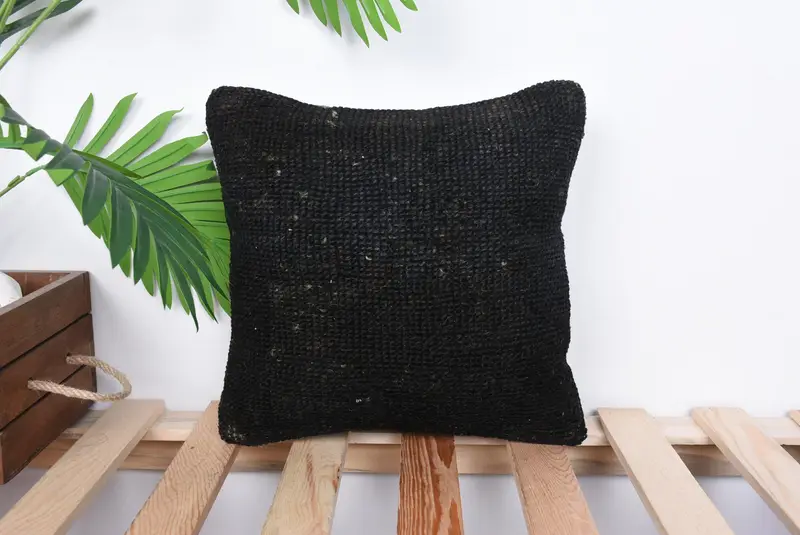 Boho Pillow, Pillow Case, Pastel Cushion Cover, Vintage Kilim Pillow, Oriental Cushion, 12x12 Brown Pillow Cover, Pillow for Couch - 1