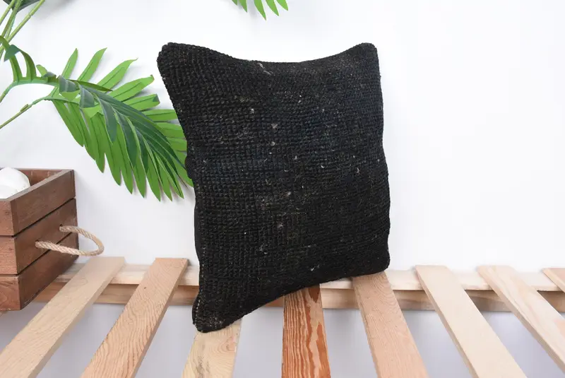 Boho Pillow, Pillow Case, Pastel Cushion Cover, Vintage Kilim Pillow, Oriental Cushion, 12x12 Brown Pillow Cover, Pillow for Couch - 4