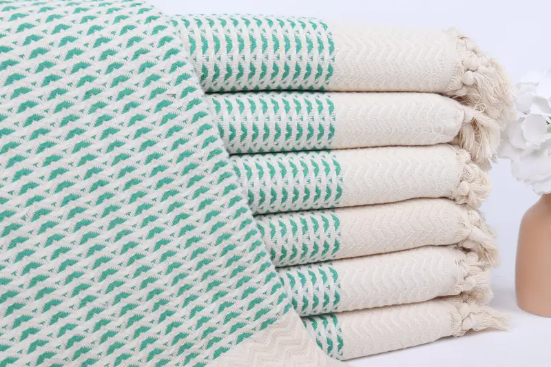 Handmade Turkish hammam towel, Luxury towel, Best Friend Christmas Gift, 76x40 Cotton Diamond Towel, Bachelorette Party Gifts, Custom Wedding Gifts - 1