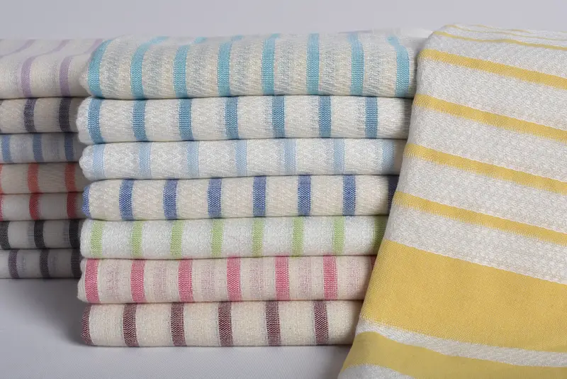 Wedding Towel, Personalized Gift For Him, Bachelor Bachelorette Party Favors, Organic towel, 70x40 Cotton Striped Towel, Gym Towel, Peshtemal Towel - 1