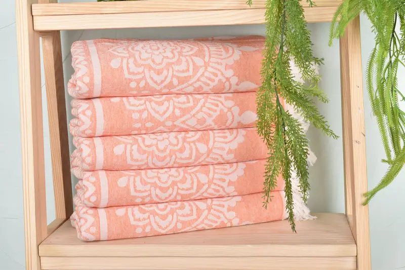 Embroidered Towel, Beach Towel Bulk, Spa Towel, Gym Towel, 74x36 Cotton Floral Patterned Towel, Absorbent towel, Bachelor Gifts, Home Decor Towel - 2