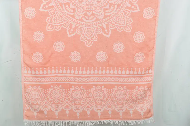 Embroidered Towel, Beach Towel Bulk, Spa Towel, Gym Towel, 74x36 Cotton Floral Patterned Towel, Absorbent towel, Bachelor Gifts, Home Decor Towel - 1