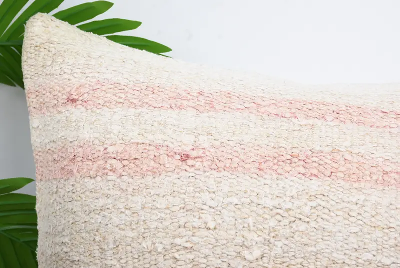 Office Chair Cushion Cover, 18x18 White Pillow Sham, Ethnical Kilim Rug Pillow, Customized Cushion, Boho Pillow, Pillow Cover, Vintage Pillow - 2