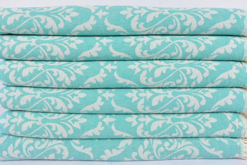 68x36 Cotton Baroque Towel, Bridesmaid Gifts, Beach Theme Wedding Gift, Scarf Towel, Quick-dry peshtemal, Quick-dry towel, Baby Boy Gift - 2