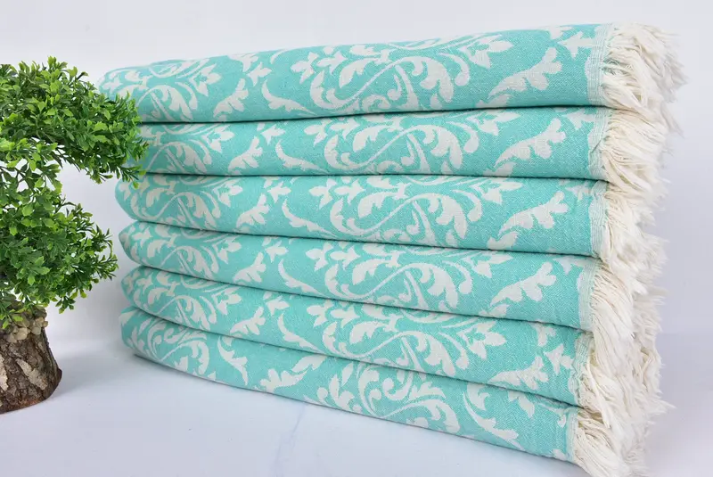 68x36 Cotton Baroque Towel, Bridesmaid Gifts, Beach Theme Wedding Gift, Scarf Towel, Quick-dry peshtemal, Quick-dry towel, Baby Boy Gift - 3
