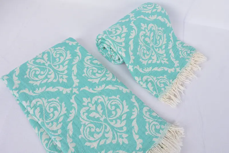 68x36 Cotton Baroque Towel, Bridesmaid Gifts, Beach Theme Wedding Gift, Scarf Towel, Quick-dry peshtemal, Quick-dry towel, Baby Boy Gift - 7