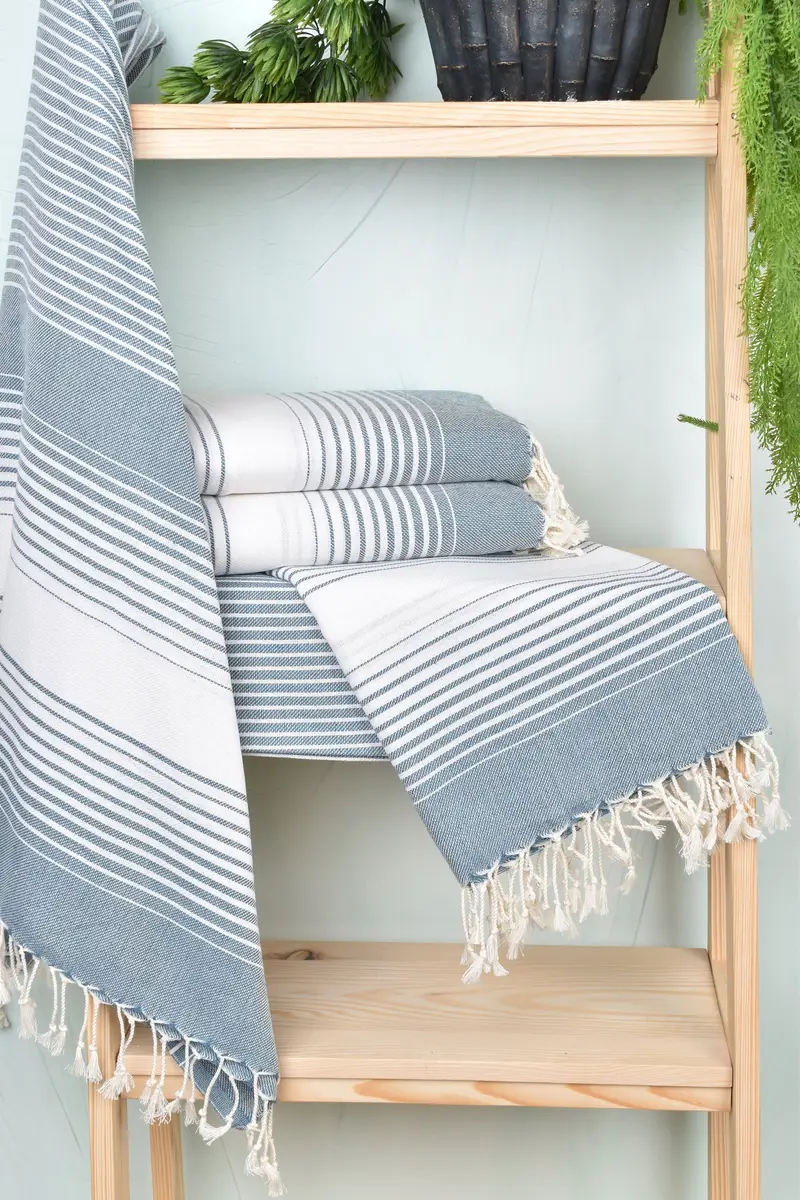 Bachelor Party Favors, Custom Wedding Gifts, 60x38 Cotton Striped Towel, Monogram Turkish Towel, Personalized Gift, Gift Boxes Towel, Guest Towel - 6