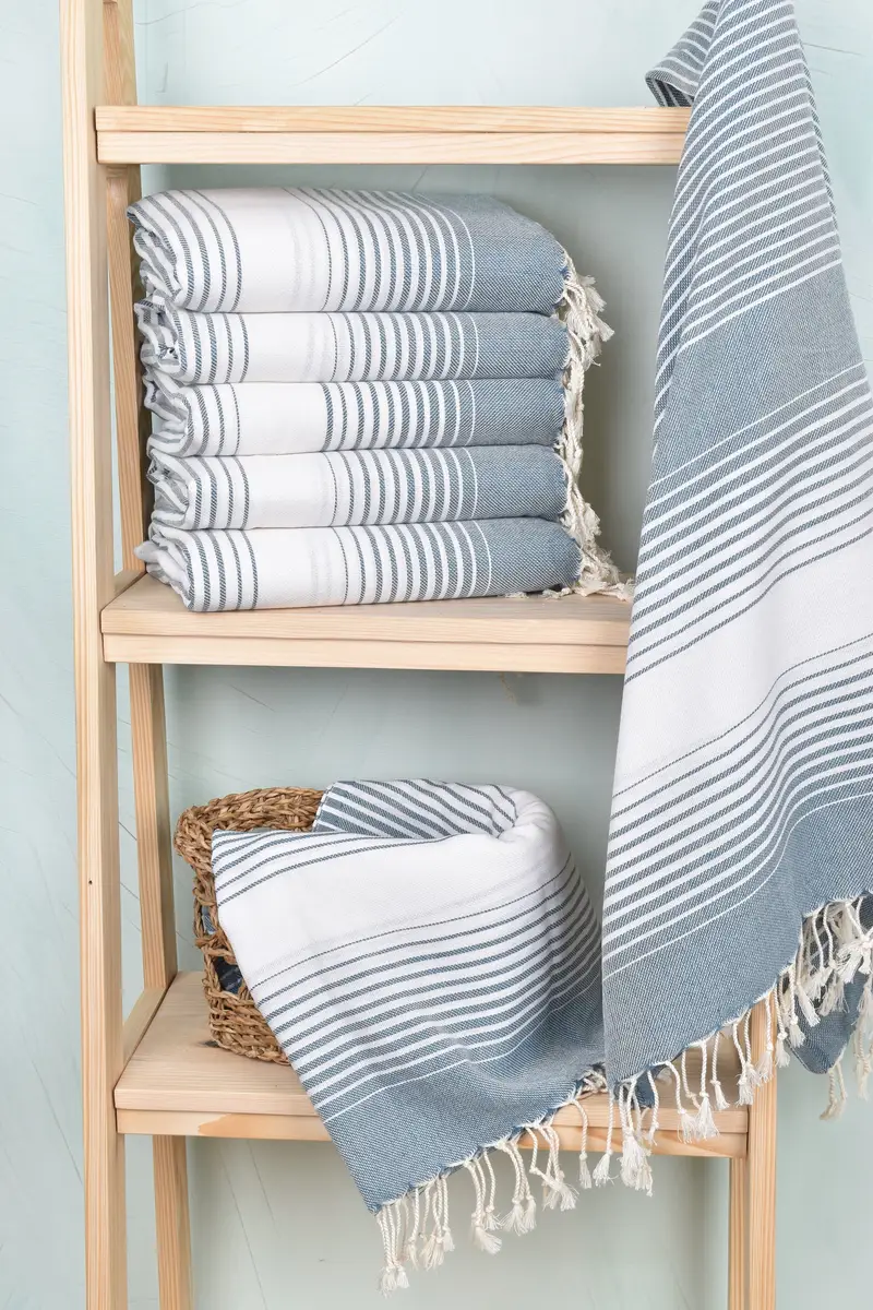 Bachelor Party Favors, Custom Wedding Gifts, 60x38 Cotton Striped Towel, Monogram Turkish Towel, Personalized Gift, Gift Boxes Towel, Guest Towel - 3