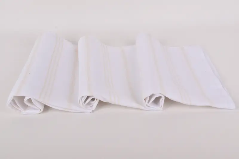 Banyo havlu, tatil havlu, monogram mutfak havlu, Noel hediyesi, 36x20 pamuklu çizgili saçak havlu, spa havlu, Türk Çay Havlusu - 6