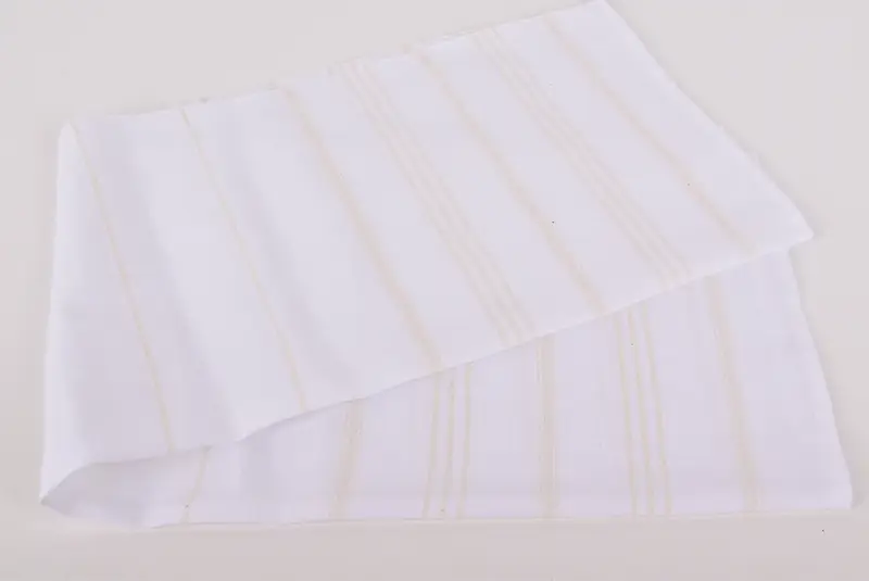 Banyo havlu, tatil havlu, monogram mutfak havlu, Noel hediyesi, 36x20 pamuklu çizgili saçak havlu, spa havlu, Türk Çay Havlusu - 7