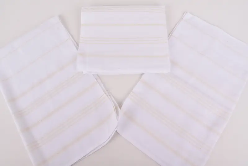 Banyo havlu, tatil havlu, monogram mutfak havlu, Noel hediyesi, 36x20 pamuklu çizgili saçak havlu, spa havlu, Türk Çay Havlusu - 4