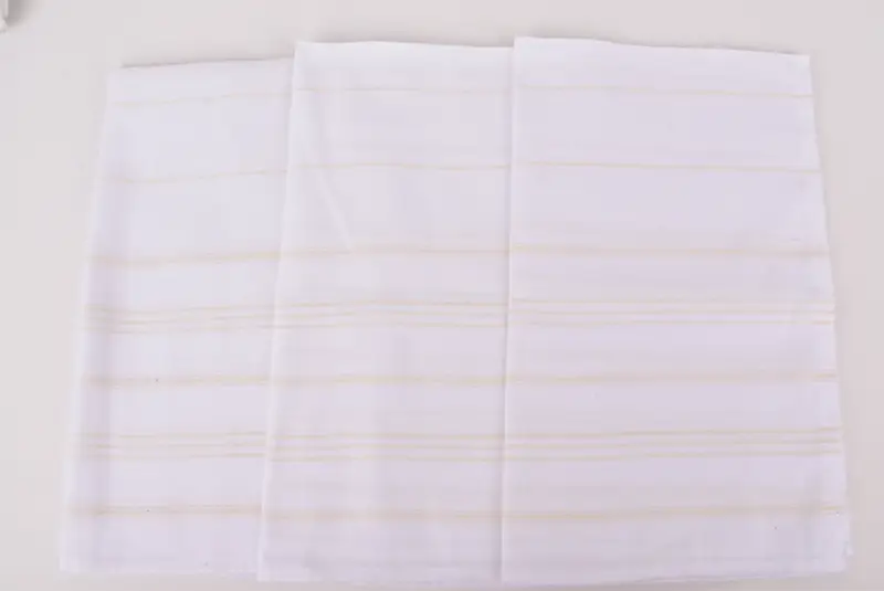 Banyo havlu, tatil havlu, monogram mutfak havlu, Noel hediyesi, 36x20 pamuklu çizgili saçak havlu, spa havlu, Türk Çay Havlusu - 5