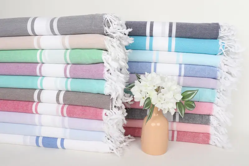 Bachelorette Party Gifts, Quick-dry peshtemal, Bachelorette Towel, Summer Gift Ideas, Bridal Shower Gifts, 70x40 Cotton Striped Towel, Hammam towel - 2