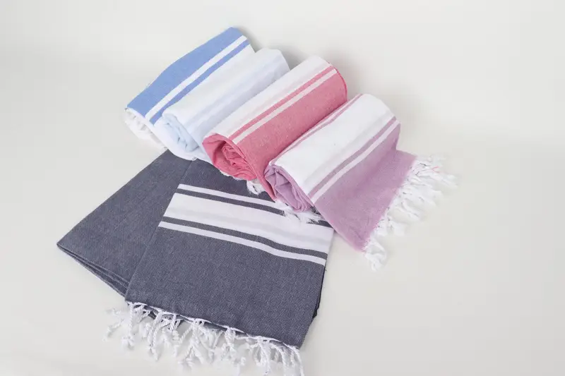 Bachelorette Party Gifts, Quick-dry peshtemal, Bachelorette Towel, Summer Gift Ideas, Bridal Shower Gifts, 70x40 Cotton Striped Towel, Hammam towel - 4