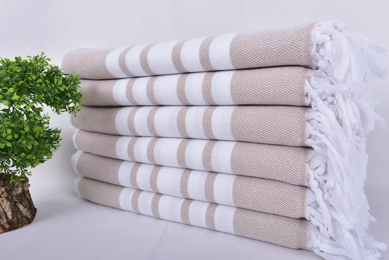 Bachelor Gifts, Custom Wedding Gift, Pool Towels, 70x40 Cotton Herringbone Towel, Welcome Wedding Gift, Bridemaids Beach Towel, Custom Beach Towel - 3