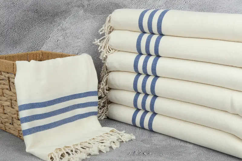 Maid Of Honor Gift, Bridesmaid Towel, Beach Towel Gift, 70x40 Cotton Striped Towel, Turkish Towel USA, Turkish beach towel, Wedding Anniversary Gift - 3