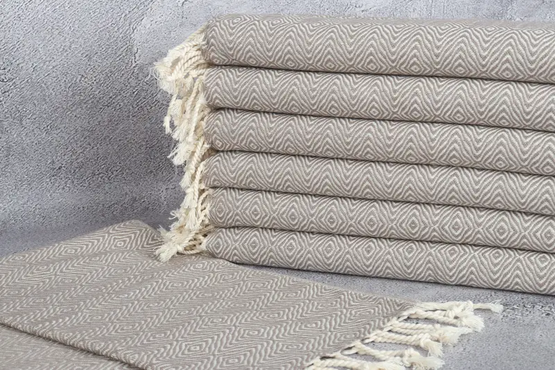 Personalized Gifts, Turkish Hand Towel, Maid Of Honor Gift, Personalized Hand Towel, Gift For Wedding Day, 36x18 Cotton Zigzag Diamond Towel - 2