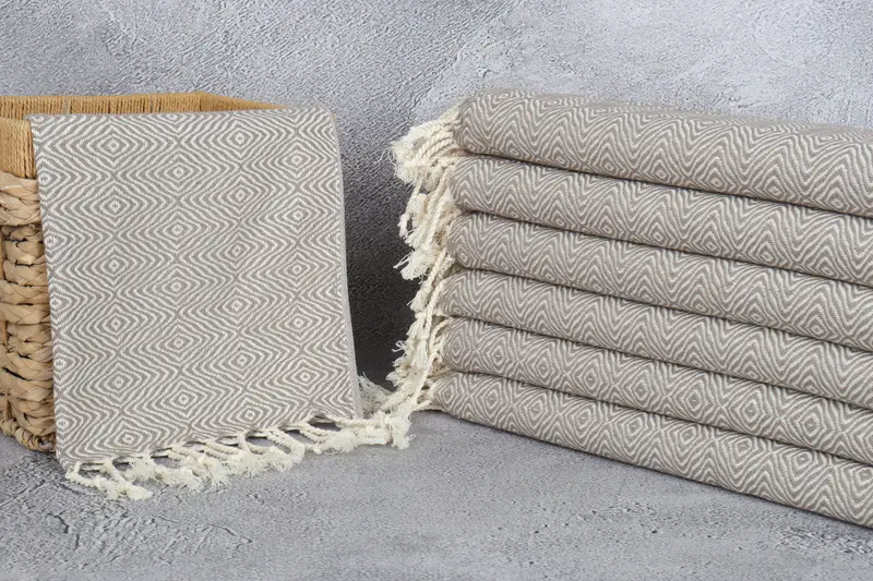 Personalized Gifts, Turkish Hand Towel, Maid Of Honor Gift, Personalized Hand Towel, Gift For Wedding Day, 36x18 Cotton Zigzag Diamond Towel - 3