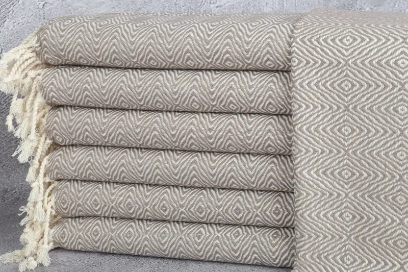Personalized Gifts, Turkish Hand Towel, Maid Of Honor Gift, Personalized Hand Towel, Gift For Wedding Day, 36x18 Cotton Zigzag Diamond Towel - 1