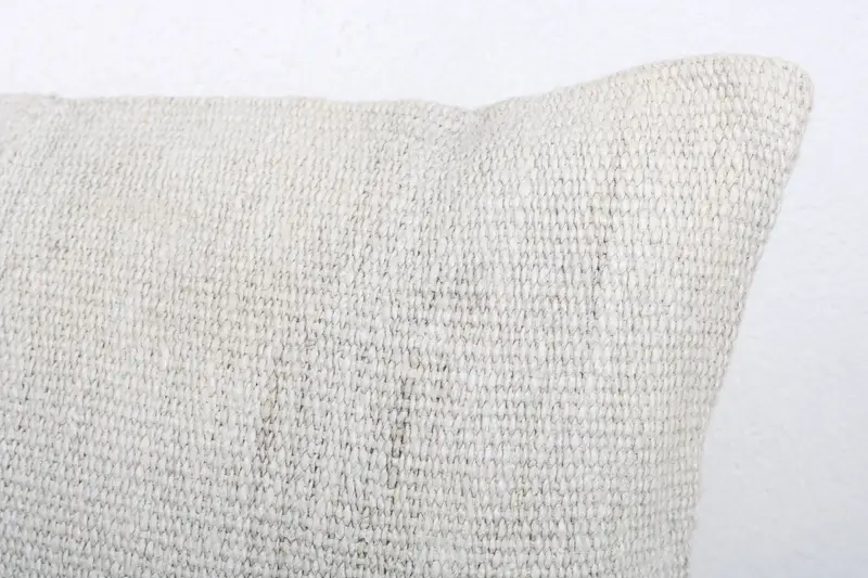 Boho Pillow, Cushion Cover, Ethnical Kilim Rug Pillow, 12x20 White Pillow Case, Garden Cushion Case, Luxury Cushion Cover, Turkish Pillow - 5