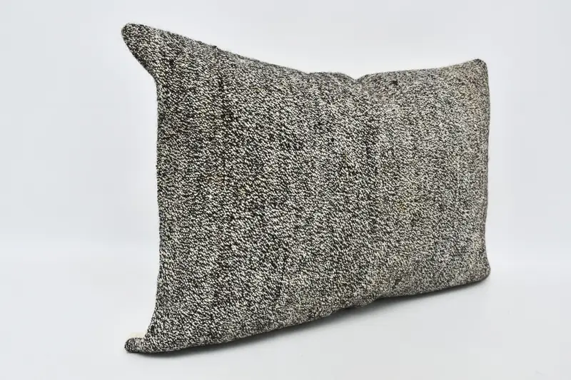Patio Pillow Cover, Vintage Pillow, Pillow Case, Vintage Kilim Throw Pillow, Sofa Bolster Cushion, 20x28 Black Pillow Sham, Interior Designer Pillow - 3