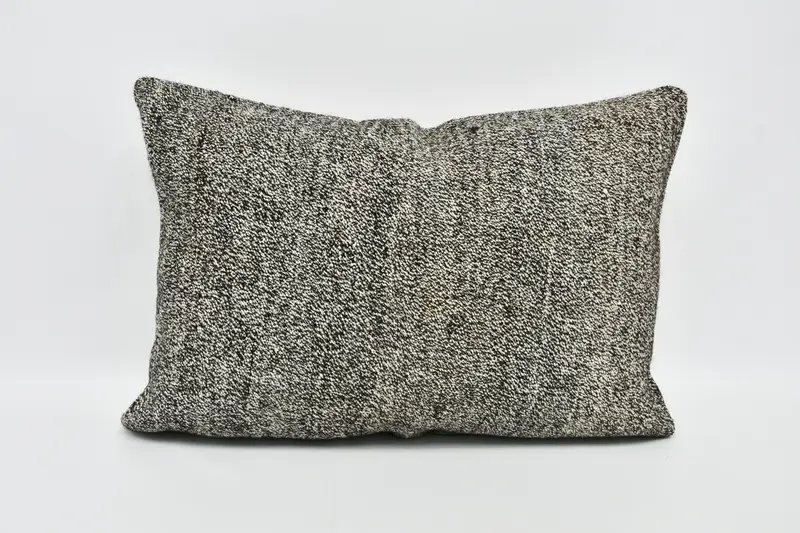 Patio Pillow Cover, Vintage Pillow, Pillow Case, Vintage Kilim Throw Pillow, Sofa Bolster Cushion, 20x28 Black Pillow Sham, Interior Designer Pillow - 1