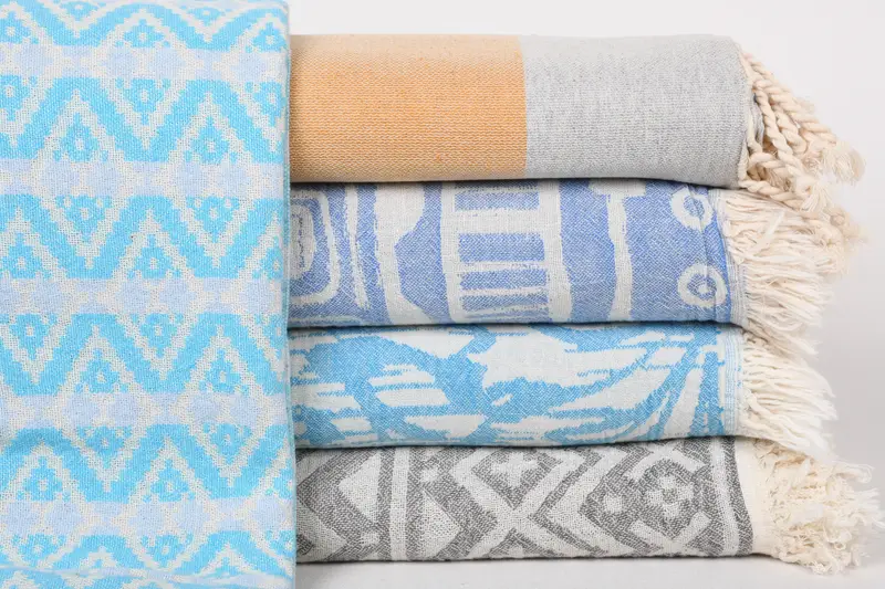 Beach Bachelorette Party Decorations, 80x60 Cotton Set of 5 Towel, Bachelorette Gifts, Bridal Shower Gift, Boyfriend Gift, Throw Blanket Couch - 1