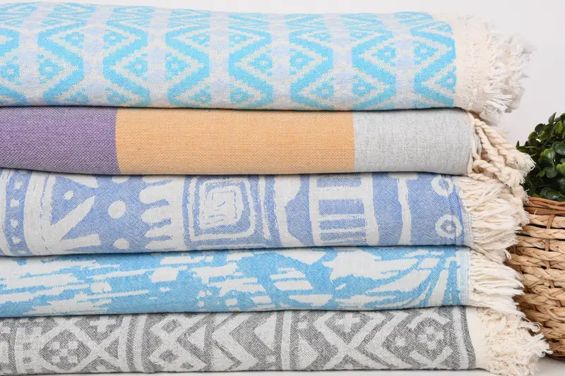 Beach Bachelorette Party Decorations, 80x60 Cotton Set of 5 Towel, Bachelorette Gifts, Bridal Shower Gift, Boyfriend Gift, Throw Blanket Couch - 3