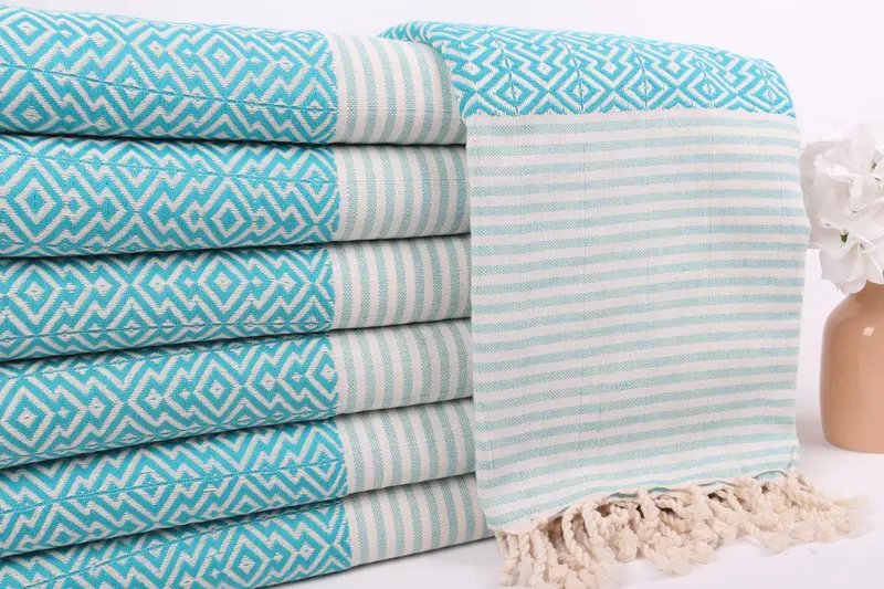 Personalized Gifts, Bachelorette Party Favors Beach, Turkish hand towel, 76x38 Cotton Diamond Towel, Handwoven Turkish Towel, Bridal Shower Gift - 2