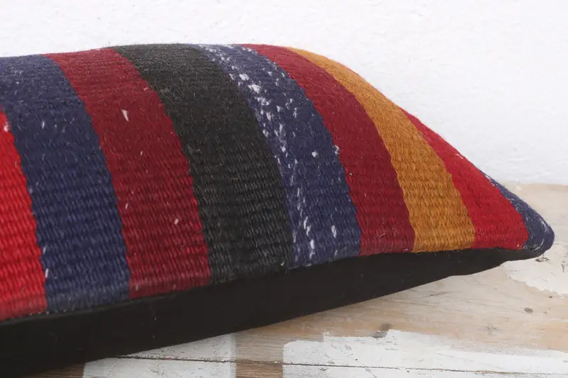 8x16 Red Pillow Cover, Vintage Pillow, Wool Kilim Pillow Pillow Case, Interior Designer Pillow, Pillow Case, Turkish Kilim Pillow - 6
