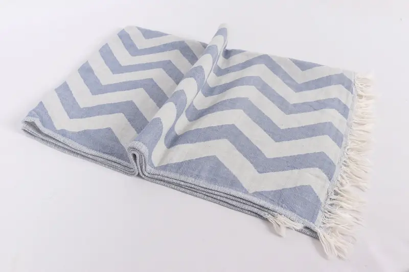 Organic Tea Towel, Turkish Towel Hand Towel, Bathroom Hand Towel, Wedding Gift, Gym Towel, Turkish Tea Towel, 40x24 Cotton Zigzag Design Towel - 6