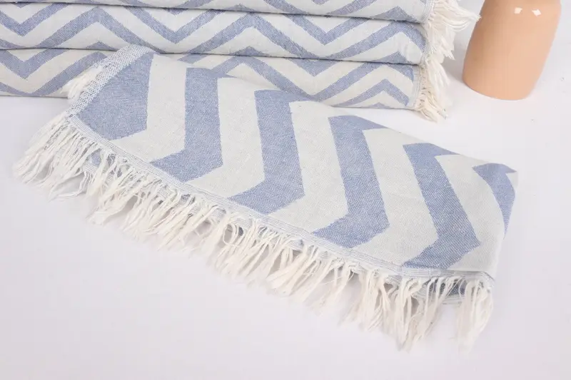 Organic Tea Towel, Turkish Towel Hand Towel, Bathroom Hand Towel, Wedding Gift, Gym Towel, Turkish Tea Towel, 40x24 Cotton Zigzag Design Towel - 4