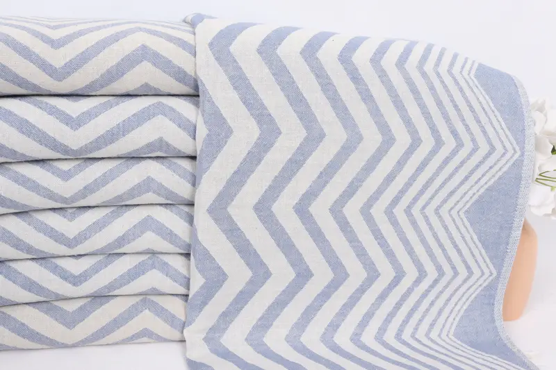 Organic Tea Towel, Turkish Towel Hand Towel, Bathroom Hand Towel, Wedding Gift, Gym Towel, Turkish Tea Towel, 40x24 Cotton Zigzag Design Towel - 2
