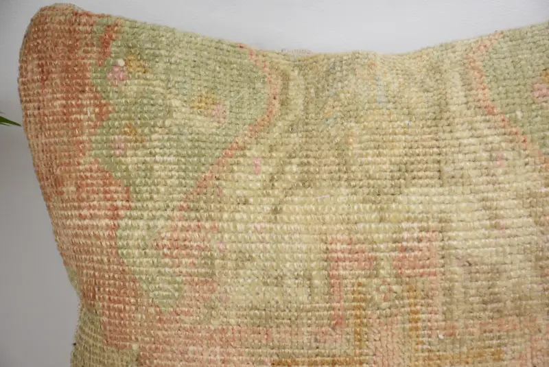 Sofa Pillow Cover, Pillow Sham, Home Decor Pillow, Muted Cushion Cover, 12x12 Beige Cushion, Ethnical Kilim Rug Pillow, Boho Pillow Sham Cover - 3