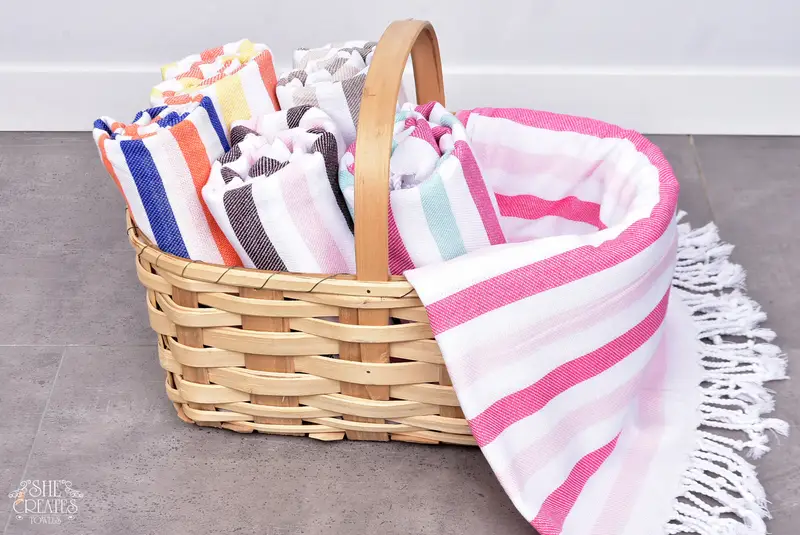 Handmade Gift, 70x40 Cotton Striped Towel, Soft towel, Family Gift, Bachelorette Party Gifts For Bride, Bachelor Gifts, Friends Beach Towel - 7