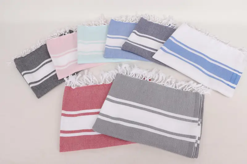 Personalized Gifts, Bachelorette Towel, Turkish Tea Towel, Wedding Favors, 36x24 Cotton Striped Towel, Turkish Towel Monogram, Valentines Day Gift - 3
