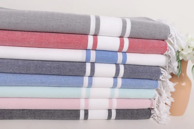 Personalized Gifts, Bachelorette Towel, Turkish Tea Towel, Wedding Favors, 36x24 Cotton Striped Towel, Turkish Towel Monogram, Valentines Day Gift - 2