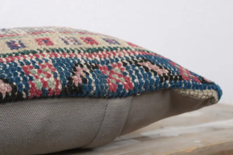 Pillow Sham, 12x12 Green Pillow, Pillow for Couch, Gift Pillow, Garden Cushion Case, Muted Cushion, Kilim Pillow, Wholesale Cushion Cover - 6
