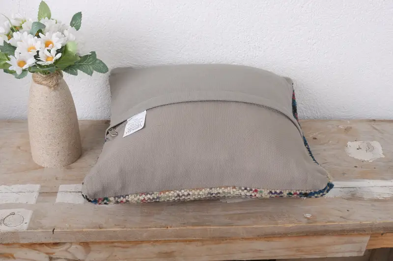 Pillow Sham, 12x12 Green Pillow, Pillow for Couch, Gift Pillow, Garden Cushion Case, Muted Cushion, Kilim Pillow, Wholesale Cushion Cover - 7