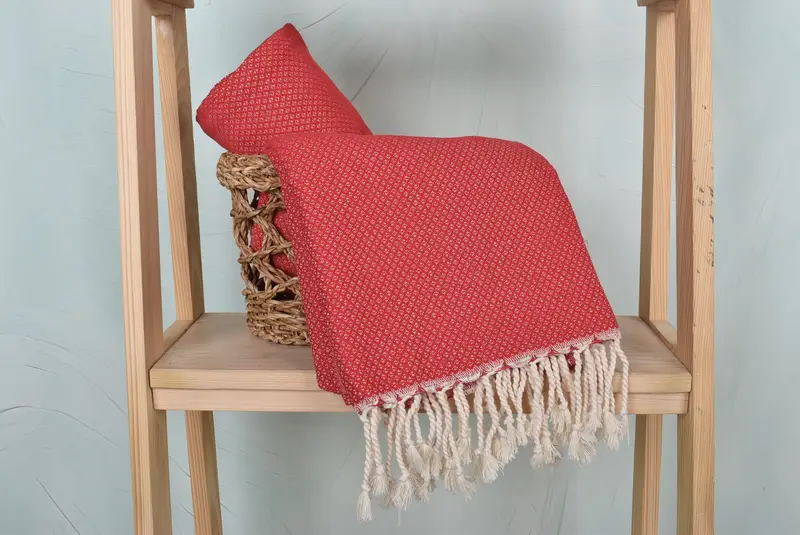 Gift For Mom, Gift For Him, Summer Towel, 64x38 Cotton Geometric Towel, Wedding Gifts Towel, Turkish fouta towel for outdoor use, Turkish bath towel - 4