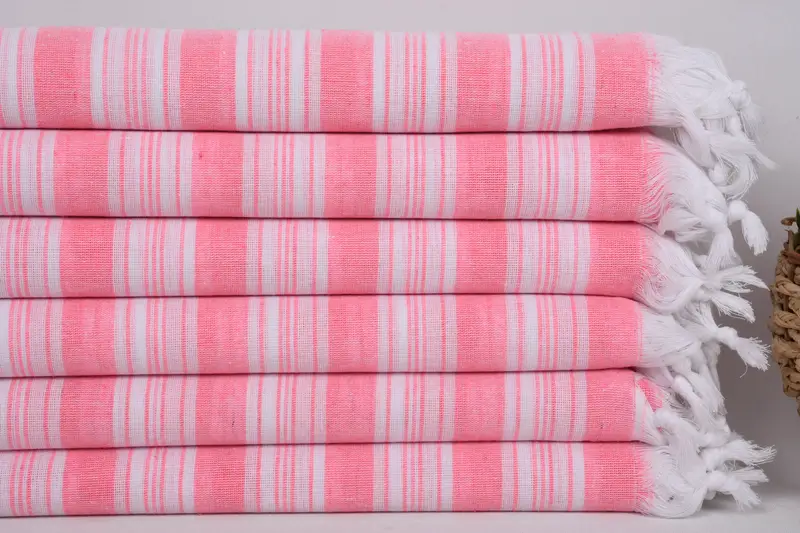 Home Decor Gifts, Handwoven Turkish bath towel, 70x40 Cotton Striped Towel, Soft towel, Bachelorette Party Favor, Bachelorette Party Decorations - 2