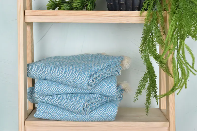 70x40 Cotton Diamond Towel, Sand-free towel, Monogrammed Turkish Towel, Bridesmaid Gift Towel, Home Decor Towel, Towel With Name, Housewarming Gift - 7