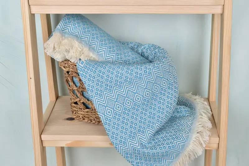70x40 Cotton Diamond Towel, Sand-free towel, Monogrammed Turkish Towel, Bridesmaid Gift Towel, Home Decor Towel, Towel With Name, Housewarming Gift - 4